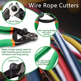 LEONTOOL Wire Cutter, Cable Cutter, Wire Rope Cutter, Brake Wire Cutter, Rope Cutter, Bicycle Wire Cutter, Bicycle Brake Cable Cutter, Hard Wire Cutter, Hand Wire Cutter, Number Wire Cutter, Ear