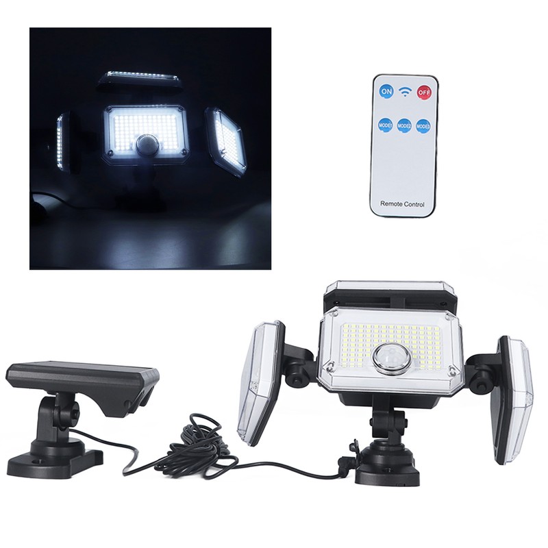 4 Head Solar Sensor Light 7700K 8W IP65 3 Gear