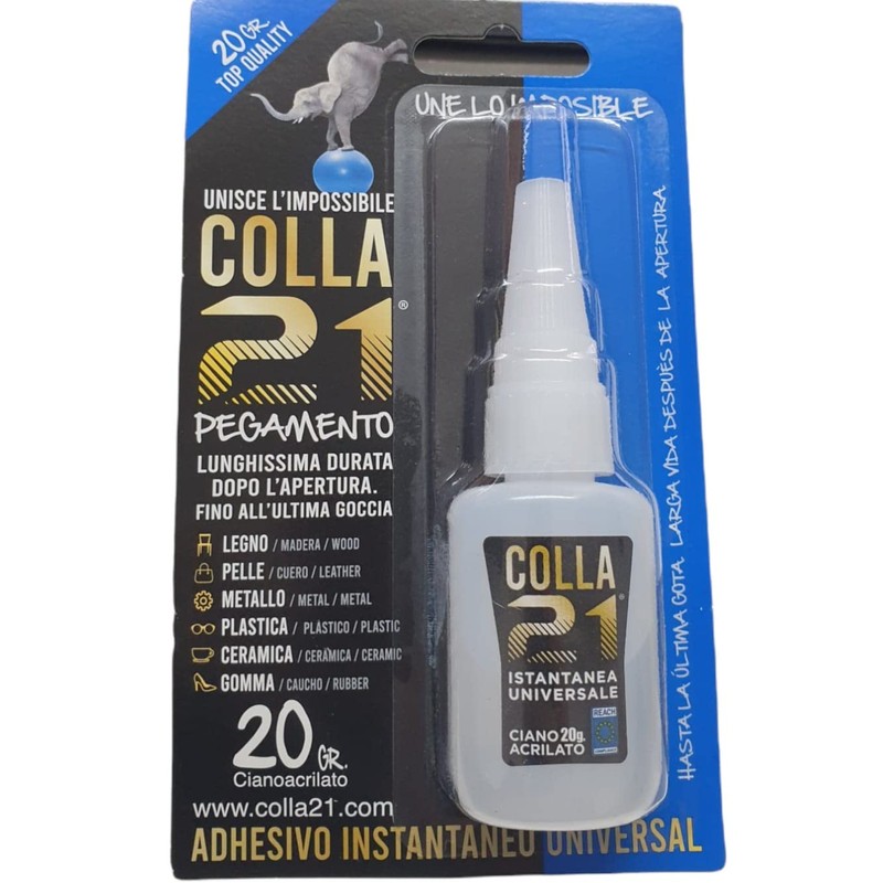 Colla 21 Universalcolle Cyanacrylat,Verklebt Haut und Augen in Sekunden,20 g