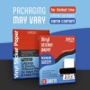 JOYEZA Premium Printable Vinyl Sticker Paper for Inkjet Printer -