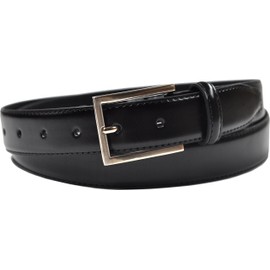 Ashford Ridge Mens 30mm Black and Brown Leather Belts Gift Set (waist sizes 44" - 48")