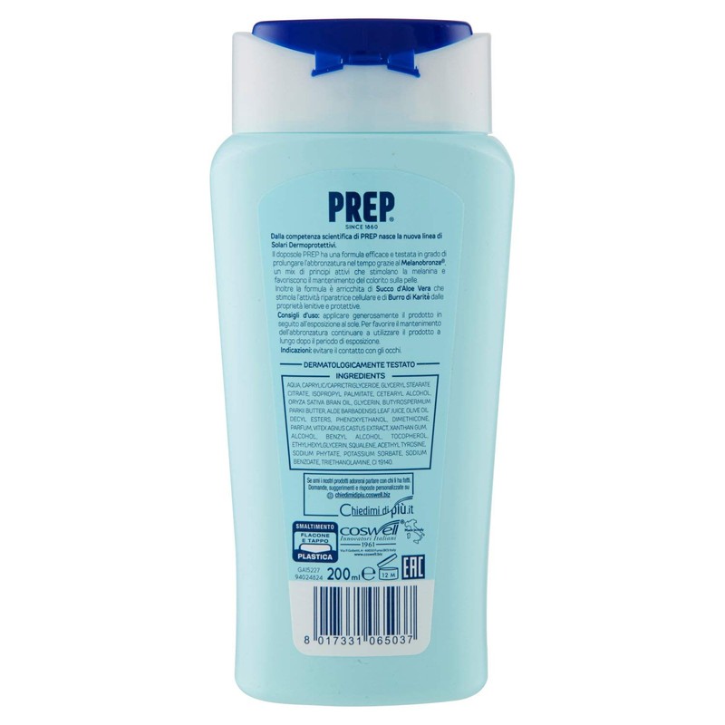 PREP, Extended Tanning After Sun Moisturising Cream with Tanning Activator