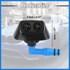 VekAuto Front Left Right Headlight Washer Nozzle Sprayer Jet Fit