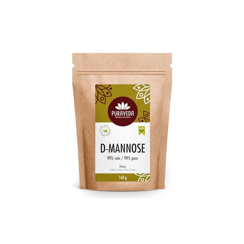 D-Mannose Powder 160 g, Vegan Natural, Allergy Free, Non-GMO, Manufactory