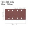 uxcell 600 Grit 1/3 Sanding Sheet Sander Sandpaper Hook and