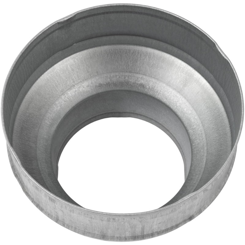 6" to 4" Inch Galvanized Steel Round Duct Reducer -