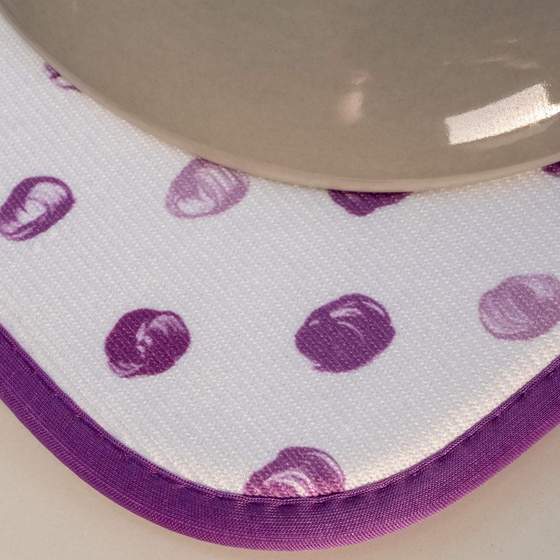 S&T INC. Absorbent, Reversible Microfiber Dish Drying Mat for Kitchen,