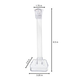 Alfie Pet - Vanessa Aquarium Acrylic Clear Feeding Tube with Dish for Shrimp or Axolotl - Size: 21 cm
