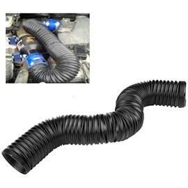 Manguera de admisión de aire turbo de 7,62 cm, universal, ajustable, flexible, de alto caudal, de admisión de aire frío turbo