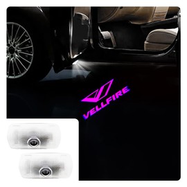 Vellfire Car Courtesy Light, Vehicle Courtesy Lamp, Fade-Resistant LED Logo Projection Courtesy Light, Door Light, 2-Piece Set with Tool Included, Compatible with New Model Vellfire Vellfire 40