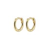 Eanna Recycled Huggie Hoop Earrings, Brass