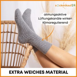 6 Pairs Norwegian Socks Men Women Wool Socks Warm Winter Socks, gray