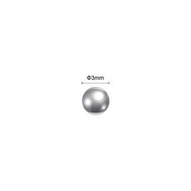 sourcing map 2500pcs 3mm 201 Stainless Steel Bearing Balls G100 Precision