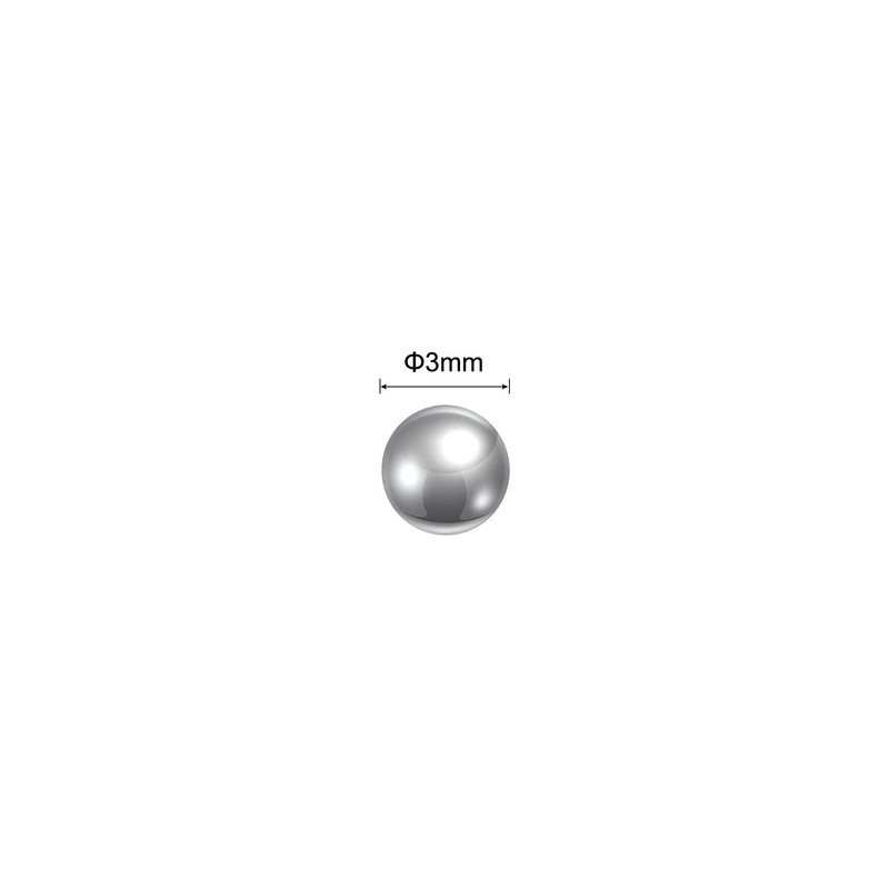 sourcing map 2500pcs 3mm 201 Stainless Steel Bearing Balls G100
