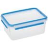 Tefal Master Seal Fresh Food Storage, Clear/Blue, 0.55/1/2.3 Litre, 3-Piece