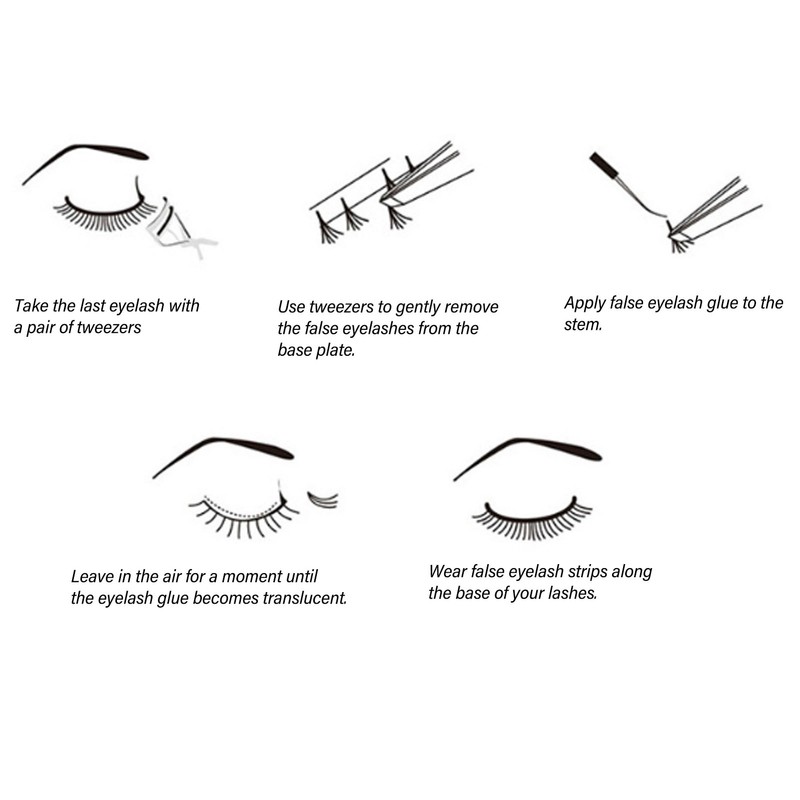 DIY Eyelash Extension Kit 120pcs Clusters 8‑16mm Individual Lash Extension