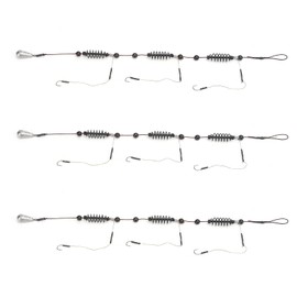 Alomejor 3 Hooks Fishing Bait Cage, 3 Pieces/Set Artificial Bait Fish Trap Basket Fishing Feeder Device for Sea Fishing Sea (25 g)
