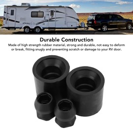 Akozon Trailer Door Holder Kit, 2 Set Deform-Proof Trailer Door Holder Bumper Rubber Door Holder Bumper for RV Door Holder Bumper Kit