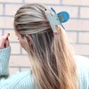 Blue Pencil Hair Clip for Students,Back to School Hair Claw