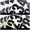 6 Sheets 3 Inch Black Number Stickers for Decoration for