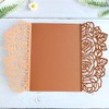 MillaSaw Floral Wedding Invitation Set With Blank Insert Envelope and