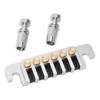 Guitar Bridge Tailpiece Reversible Wrap Around Saddle Bridge Stop Tailpiece