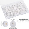 SUNNYCLUE 1 Box of 350 Pieces 6 mm White Polymer
