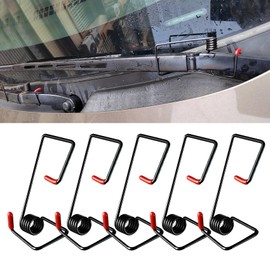 5PCS Windshield Wiper Arm Pressure Spring Booster with Silicone Cover, No Windshield Wiper Arm Replacement Trouble to Restore Clear Windshiele, Universal Car Windshield Wipers Accessories for Most Car