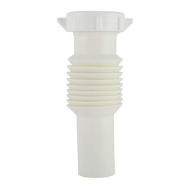 Plumb Pak 4667424 PP812-5 Flex 'N Fix Extension Tube, 9" x 1-1/4" Inlet, 1-1/4" x 9", White