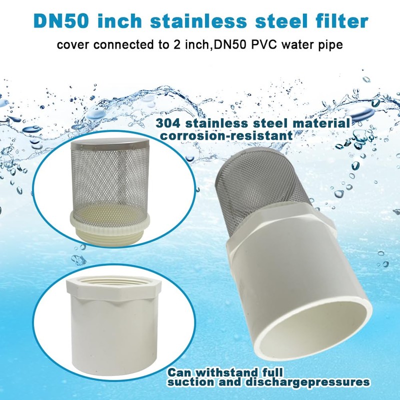 2 inch Stainless Steel Filter Cover Connected to 2 inch/DN50