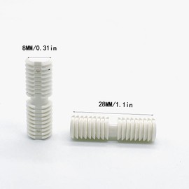 Kyien Pack of 100 Nylon Dowel Pins 8 x 28 mm Cabinet Bookcase Furniture Shelf Pegs