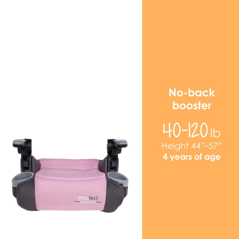 Baby Trend Protect 2-in-1 Folding Booster Seat, Dash Rose
