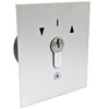 geba US 1-2T/1 Flush-Mounted Recessed Key Switch Key Button DIN