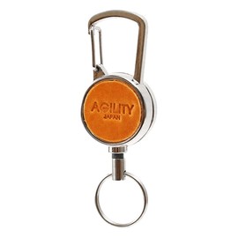 Agility affa Carabiner Reel Holder Single Point Simple Reel Key Holder Key Holder, yellow