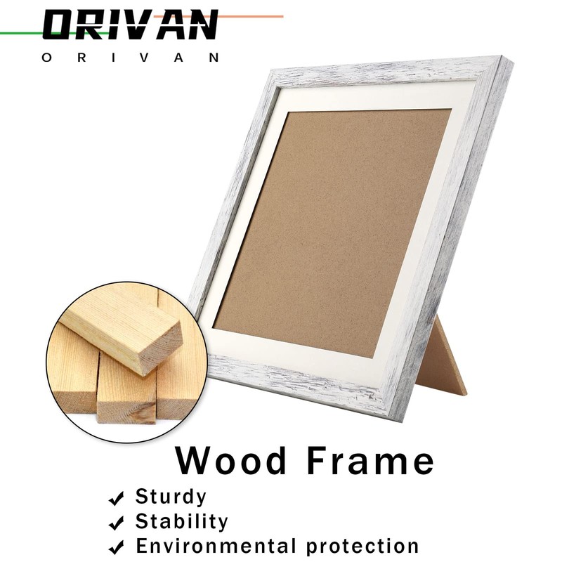 White 8x10 Picture Frames Set of 2 Display Pictures 6x8