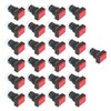 25Pcs Momentary Push Button Switch Self Locking Rectangle with Light