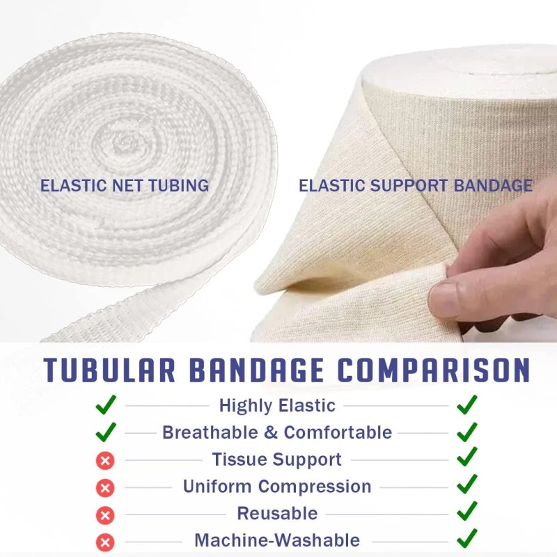 EVERLIT Elasticated Tubular Support Bandage | Size E | 3.5"