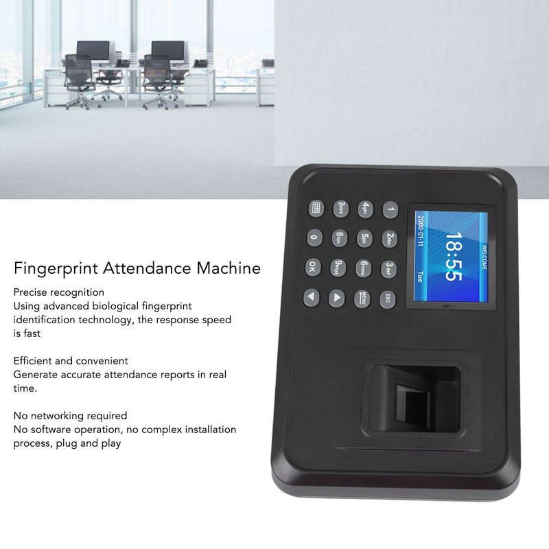 Fingerprint Attendance Smart Machine Fingerprint Time Clock for Office