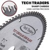 TCT18520B80T Tech Traders TCT Circular Saw Blade 185mm x20mm Bore