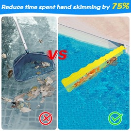 SIPTPNLEI Pool Debris Skimmer,Pool Leaf Skimmer Guard,Work with Most Skimmer Systems on Above-Ground and in-ground Pools,6.7 Inches to 4 Inches(Yellow)