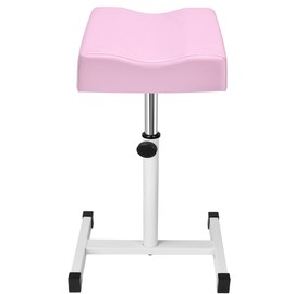 FLOLXNB Pedicure Manicure Footrest, Foot Massage Manicure Nail Beauty Stool Stand, Adjustable Height Footstool for Home Beauty Salon Spa Tattoo (Pink)