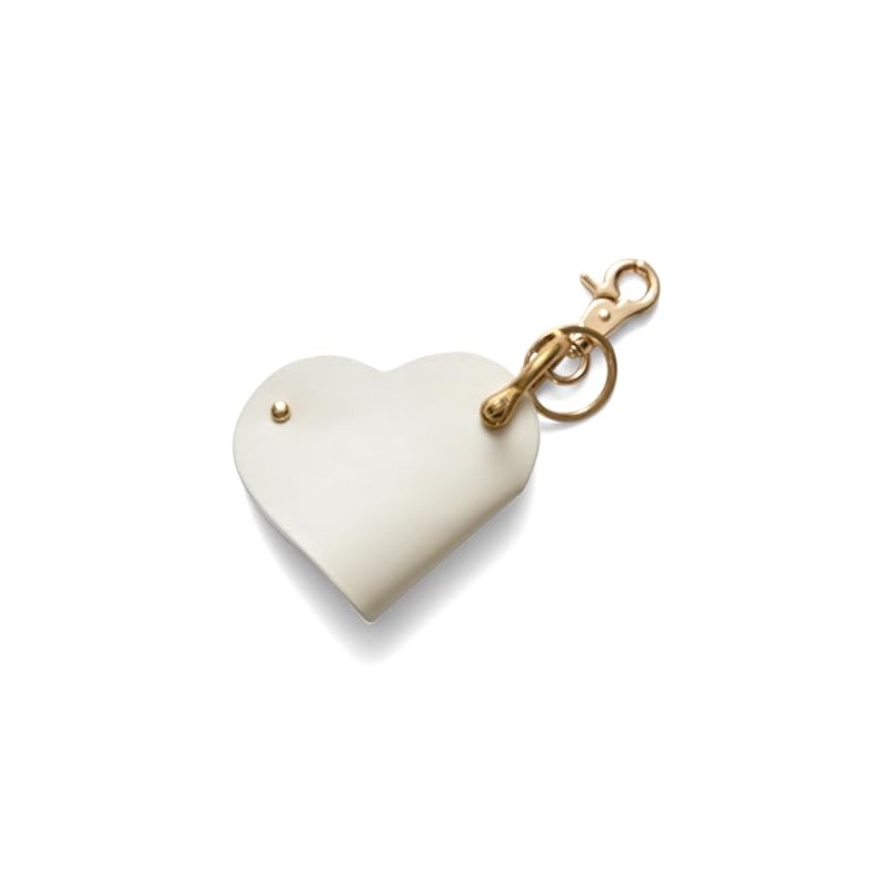 Hazel Key Chain, Heart-shaped, Smart Key Ring, Women's, ecru