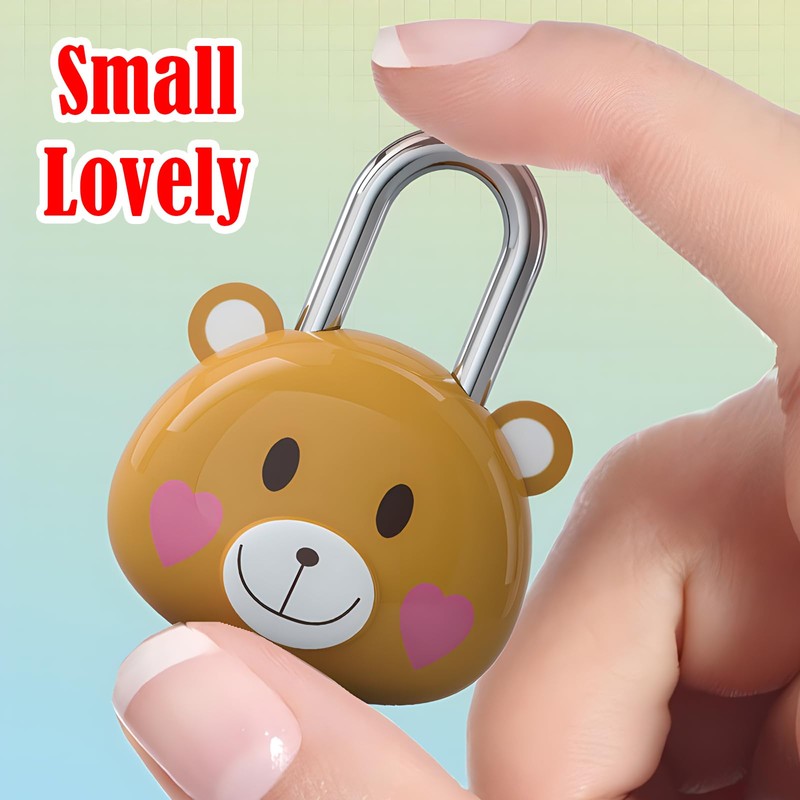 LHLZNB 2PCS Lovely Locker Padlocks，Small Padlocks with Keys，Padlock for Suitcase，Suitcase