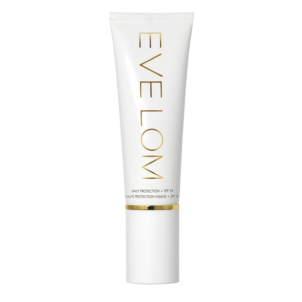 EVE LOM Daily Protection SPF 50 | Facial sunscreen, contains six scientific sunscreens and is free from zinc and titanium dioxide. Protects skin with dual-action UV and antioxidant shields - 50 ml