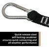 Tool Lanyard, Shock Absorbing Lanyard with Steel Self-Locking Carabiner and