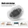 GOTOTOP 8 Pcs/Set Plastic Round Shape Multi-Slot Chair Bed Riser
