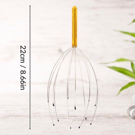 SEDOL Head Massager - Portable Stress Relief Head Scratcher Massager with 12 Fingers Scalp Massager - Manual Head Massage Tool - Head Massager Scalp for Hair Growth Stimulation and Deep Relaxation