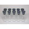 Unspecified Ten 2ml Clear Glass Serum Vial, Butyl Rubber Stopper,