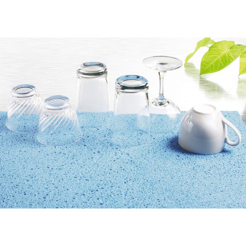 Wise KZ-088 Kitchen Cellulose Absorbent Mat, Blue
