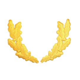 Scrambled Eggs - Yellow - Military Uniform - Embroidered Iron on Patch